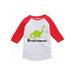 Awkward Styles Brontosaurus Youth Raglan Brontosaurus Jersey Tshirt for Boys Cute Dinosaur Gifts for Girls Dinosaur Baseball Tshirt for Kids Dinosaur Birthday Party Gifts Dinosaur Jersey Shirt