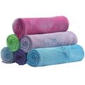 Cooling Towel 6 Pack Ice Towels Soft Breathable Ultra-fine Fiber Super Absorbent Quick Cold Towel for Bowling Yoga Travel Camping Golf Football Hiking Outdoor Work