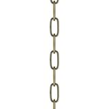 56139-01-Livex Lighting-Accessory - 72 Inch Heavy Duty Decorative Chain-Antique Brass Finish