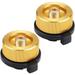 Gas Adapter Outdoor Hiking Camping Stove Adapter Convertor Stove Connection for Butane Canister to Screw Gas Cartridgeï¼ˆgoldï¼‰ï¼ˆ2pcs)