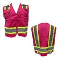 High Visibility Safety Vest -Ropa De Trabajo | Unisex Waistcoat - Pink Colour - M Size | RADYAN