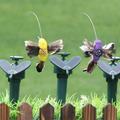 Solar Hummingbird Power Vibration Dancing Fly Fluttering Birds For Garden Yard Decorative Stake Flying Fluttering Decoration toy