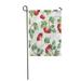 KDAGR Green Berry of Watercolor Leaves and Red Berries Hawthorn Garden Flag Decorative Flag House Banner 28x40 inch