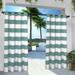 Exclusive Home Cabana Stripe Indoor/Outdoor Light Filtering Grommet Top Curtain Panel Pair 54 x84 Teal