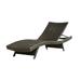 Raleigh Outdoor Adjustable Wicker Chaise Lounge Multi Brown