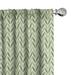 Ambesonne Garden Curtains Symmetric Green Pair of 28 x84 Green Pale Green