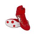 UKAP Unisex-child School Breathable Round Toe Wrestling Shoe Boys Sports Comfort Ankle Strap Boxing Shoes Anti Slip High Top Red-2 12c