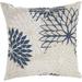 Mina Victory Aloha Indoor/Outdoor Ivory/Navy 20 x 20 Throw Pillow