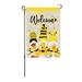 Garden Flag Double Sided Printed Flag Welcome Spring Flags Hello Summer Flag Seasonal Decorative Flag for Garden Backyard Porch Patio Lawn