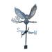 Iron Weathervane Garden Stake Animal Windmills Weather Vane Wind Indicator with Animal Figurine Silhouette for Garage Cupola Barn