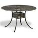 Homestyles Grenada Aluminum Outdoor Dining Table in Khaki Gray