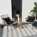 JOIVI 3-Piece Patio Set Outdoor Wicker Bistro Sets Patio Rattan Conversation Set for Porch Backyard with Round Glass Top Coffee Table