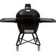 Primo All-In-One Oval Large 300 Ceramic Kamado Grill With Cradle Side Shelves And Stainless Steel Grates - PGCLGC (2021)