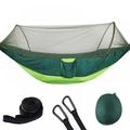 Parachute Cloth Automatic Quick-opening Tent-type Outdoor Camping Mosquito Net Hammock Lightweight Nylon Parachute Hammock For Camping Backpack Trekking Survival Travel 55 *114