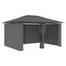 Andoer Garden Marquee with Curtains 157.4 x118.1 Anthracite