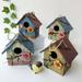 Bcloud Bird Nest Eco-friendly Rustic Wood Sturdy Bird House for Park