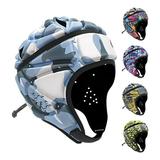 Shenmeida Mult-Color Soft Helmet Flag Football Rugby Goalkeeper Helmet Rugby Cap Soft Shell Helmet Soccer Headgear Special Needs Protection for Youth Adults