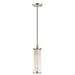 1-Light Pendant 4 inches Wide By 17.75 inches High-Polished Nickel Finish Bailey Street Home 116-Bel-2973124