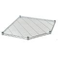 18 Deep x 28.5 Wide Chrome Wire Pentagon Corner Shelf