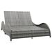 vidaXL Chaise Lounge Chair Rattan Sun Bed with Cushion Poly Rattan Anthracite