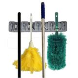 Premium Orangizer Mop and Broom Holder Wall Mounted Garden Tool Storage Tool Rack Storage & Organization Home Plastic Hanger Closet Garage Organizer Shed Basement Storage Must Have