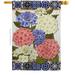 Breeze Decor Sweet Hydrogens Floral Double-Sided Garden Decorative House Flag Multi Color