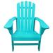 Leigh Country TX 38999 Adult Outdoor Adirondack Chair -Turquoise