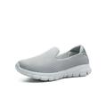 Zodanni Women Comfortable Low Top Casual Sneakers Tennis Walking Shoes Breathable Gray-1 5.5