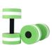 Christmas Saving Clearance! Sruiluo Aquatic Hand Bar Dumbbell 1 Pair EVA-Foam Dumbbell Set Water Weight Soft Padded Water Aerobics Aqua Therapy Pool Fitness Water Exercise Green