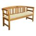 Garden Bench with Cushion 61.8 Solid Acacia Wood