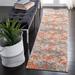 SAFAVIEH Madison Candelario Abstract Polka Dots Runner Rug Grey/Orange 2 2 x 20