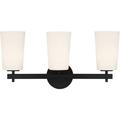 3 Light Wall Mount-11.5 inches Tall and 23.37 inches Wide-Black Finish Bailey Street Home 49-Bel-4661464