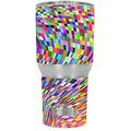 Skin Decal Vinyl Wrap for RTIC 30 oz Tumbler Cup Stickers Skins Cover (6-piece kit) / color checker swirl