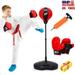 Best Gift for Kids! Punching Bag for Kids Reflex Boxing Bag with Stand - Kids Boxing Set Includes Kids Boxing Gloves - Gifts Idea for Boys and Girls Ages 3 - 8 Years Old (26-40 inch)