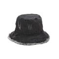 WITHMOONS Cotton Washed Denim Bucket Hat Unisex Outdoor Fishing Boonie Cap YZB0121 (Vintagegrey)