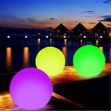Yous Auto 15.7inch Beach Ball LED Light Up Beach Ball 16 Colors Changing Light up Pool Ball Remote Control Inflatable Beach Kickball IP68 Waterproof Glow in Dark Pool Light for Kids Adults