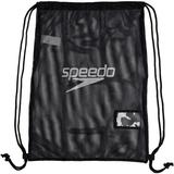 Speedo Mesh Sports School Gymsack Shoulder Wet Swimming Kit Bag Black