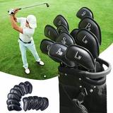 12Pcs Golf Headcover Golf Club Heads Cover Golf Club Iron Putter Head Cover Protect Set Fit All Golf Clubs