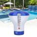 5 Floating Tablet Dispenser Floating Swimming Pool Chemical Chlorine Dispenser with Thermometer Tablet Holder Pool Floating Tablet Dispenser