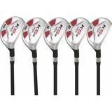 Majek Petite Senior (55+) Womens Golf Clubs All Ladies Hybrid Partial Lightweight Graphite Set Includes: #7 8 9 PW + SW Lady Flex Right Handed New Utility L Flex Club