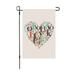 Fuwaxung Valentines Day Garden Flag Double Sided Valentine s Day Flag Love Combination Valentine Garden Flag 12 x 18 Inch Valentine House Flags for Valentine s Day Decoration I