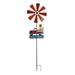 Direct International Red Farm Truck Windmill Spinner Welcome Garden Stake 72 inches