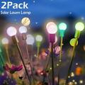 2pcs Outdoor Solar Led Light Fairy Festoon Bulb Lighting for Garden Yard Lawn Decoration Romantic Lighting New Year Xmas Party Lights