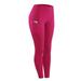 Frontwalk High Waisted Leggings for Women Yoga Workout Biker Athletic Pant Fitness Jogger Compression Tights with Pocket Pink XL