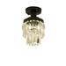 Mini Chandelier Crystal Ceiling Light Semi Flush Mount Ceiling Lighting Fixture Modern Crystal Ceiling Lamp-home0706