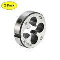 Uxcell M12 x 1.25 Metric Left Hand Alloy Tool Steel Machine Thread Round Threading Dies 2 Pack