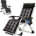 NAIZEA Zero Gravity Chairs Folding Patio Lounge Chair Outdoor with Mat Tray Pillow