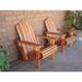 Best Redwood 36 Solid Wood Adirondack Chair in Natural Heart Stain