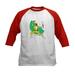 CafePress - Power Rangers Yellow Ranger Kids Baseball T Shirt - Kids Cotton Baseball Jersey 3/4 Sleeve Shirt