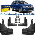 Goodyear Mud Flaps for Nissan Rogue 2014-2020 Pair Heavy-Duty Thermoplastic Custom Fit Easy to Install Road/Weather Durability Car Accessories 2 License Plate Frames - GY004724